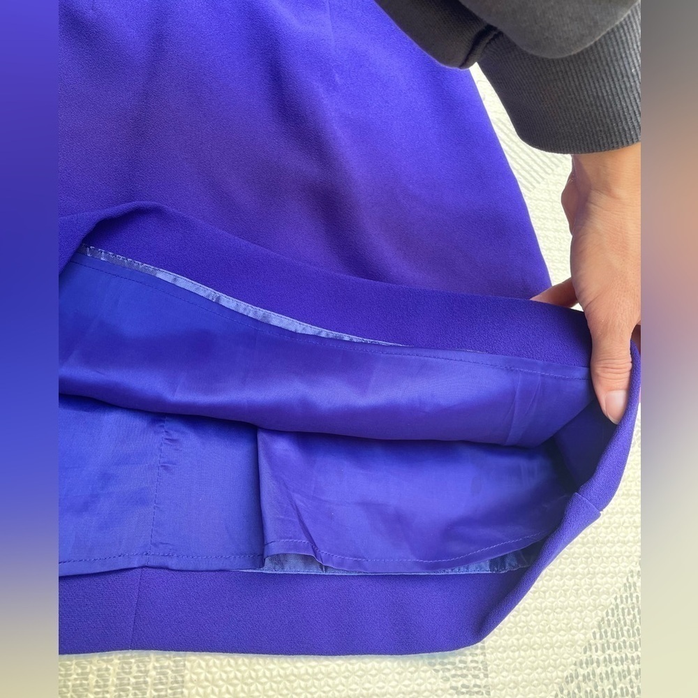 J. Crew Royal Blue Sleeveless Mini Dress Size 00 - Picture 7 of 10